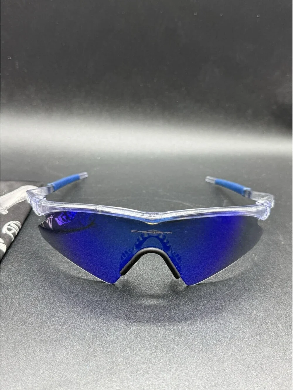 Oakley M Frame Gen 2 Crystal Clear/Sweep Blue Iridium Lenses